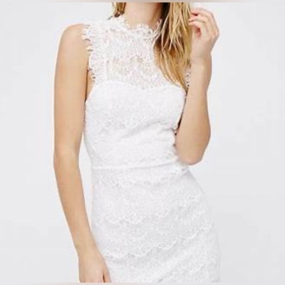 FREE PEOPLE Intimately White Lace Daydream Slip Dress Open Back NWT - Medium - Picture 7 of 13